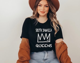 SOUTH JAMAICA Queens T-shirt, New York Queens Unisex Shirt, South Jamaica Crown Tee, Queens N.Y. Shirt, New York City borough