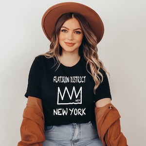 FLATIRON DISTRICT Tshirt, New York Flatiron District Manhattan Unisex Shirt, New York Crown Tee, Manhattan N.Y. Shirt, New York City borough
