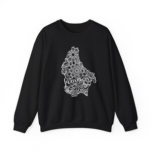 Luxembourg Map Sweatshirt, Boho Hippie Mandala Sweater, Luxembourgers Birthday Gift, Esch-sur-Alzette Souvenir, Dudelange Differdange Tee