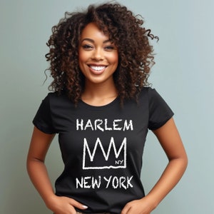 HARLEM T-shirt, New York Harlem Manhattan Unisex Shirt, New York Crown Tee, Manhattan N.Y. Shirt, Harlem New York City borough