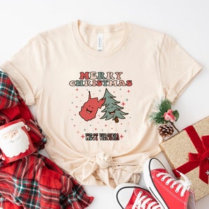 MERRY CHRISTMAS West Virginia Vintage T-shirt, West Virginia Pride Retro Shirt, Groovy Xmas West Virginia Tee, West Virginia Gift Tee