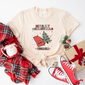 メリークリスマス ジョージア ヴィンテージ T シャツ、ジョージア プライド シャツ、素敵なクリスマス ジョージア T シャツ、レトロなジョージア ホーム ステート T シャツ、ジョージア クリスマス ギフト