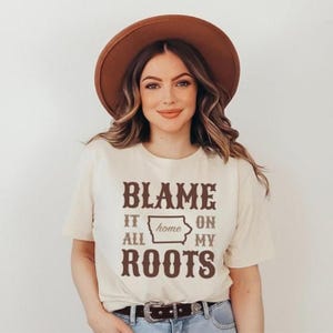 IOWA Map Shirt, Hawkeye State Tee, Unisex Apparel, Des Moines Gifts, Cedar Rapid Native, Davenport Pride