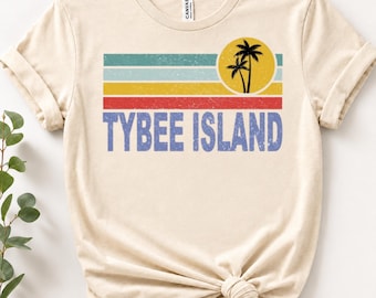 T-shirt TYBEE ISLAND, shirt zomer familie-uitstapje, bijpassende T-shirt vakantie Georgia, huwelijksreiscadeau, Peach State Home