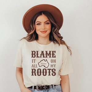 AUSTRALIA Home Shirt, Australia T-Shirt, Australia Pride Tee, Australian Western Cowgirl Shirt, Australia Map Shirt, Australian Native Roots