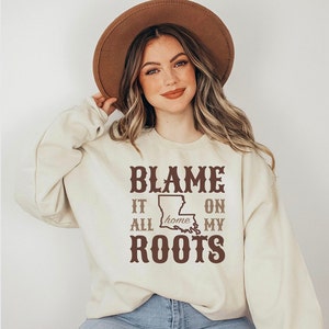 Louisiana Karte Sweatshirt, Bayou State, Karneval Pullover, Pelican State, New Orleans Geschenk, Cajun Pride, Baton Rouge Native, Shreveport Tee