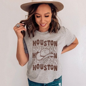 T-shirt HOUSTON woonplaats, T-shirt moeder Houston, shirt Houston Roots, Houston Pride, Houston Western Cowgirl, Houston cadeau