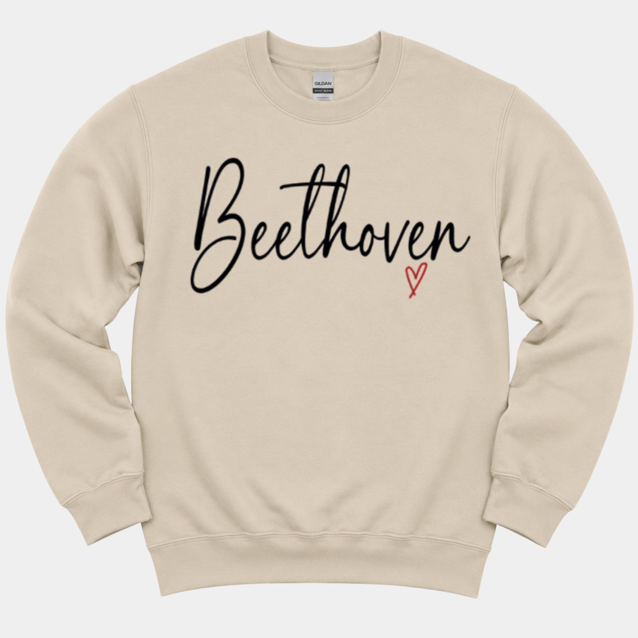 Beethoven Sweatshirt - Classical Music Crewneck Pullover - Etsy