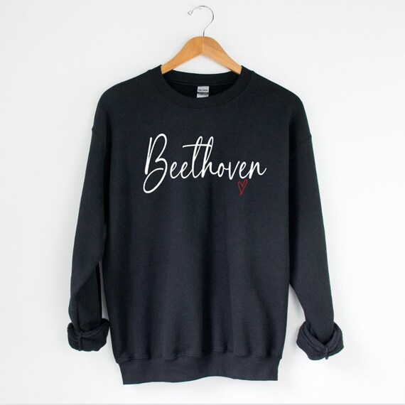 Beethoven Sweatshirt - Classical Music Crewneck Pullover - Etsy