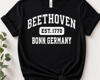 モーツァルトTシャツ、クラシック音楽Tシャツ、ミュージシャンへの