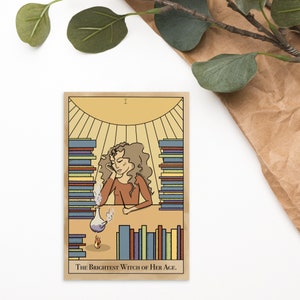 La sorcière la plus brillante de son âge Carte postale Halloween Harry Potter Tarot Carte Décoration Papeterie