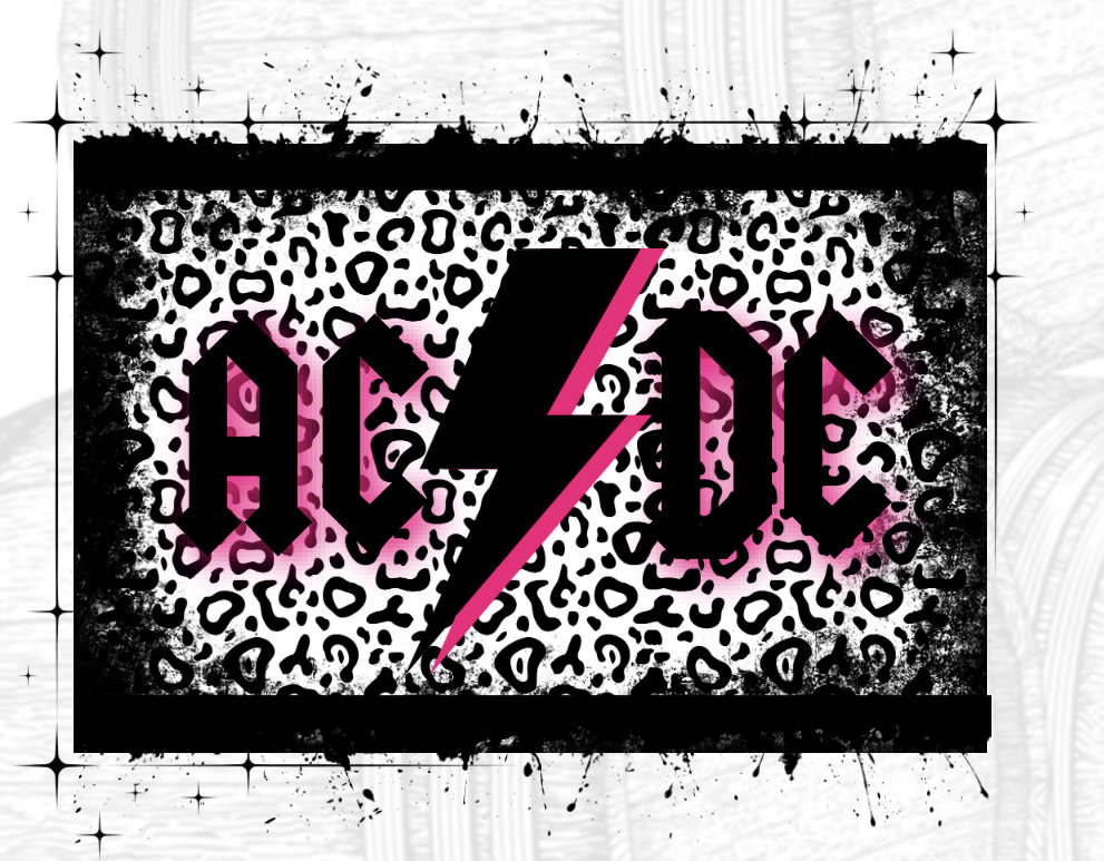 AC/DC Cheetah Print - Etsy