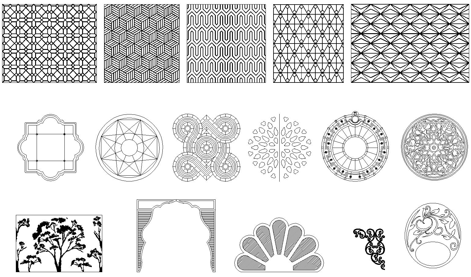 SVG Pattern Bundleoriental Geometric Arabic Pattern Design Etsy
