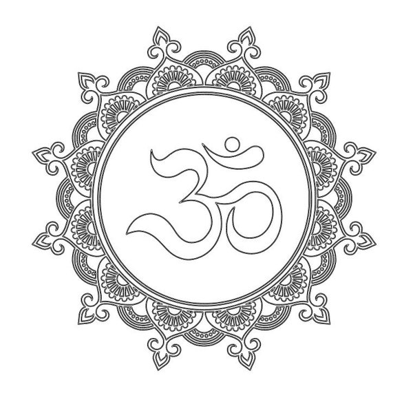Om Flower Aum Symbol Meditation Mandala Yoga Practice  Asia Pray Grafics Drawings Dwg, Dxf, Pdf