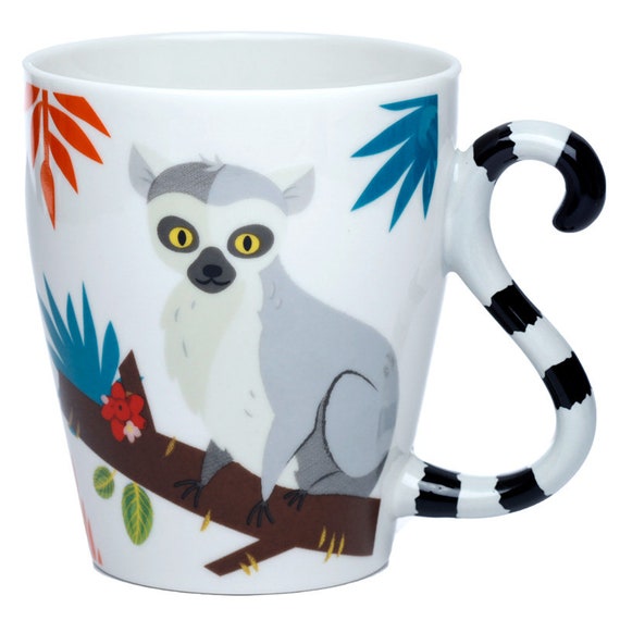 1pc Ceramic Mug With Lid & Bear Shaped Handle For Coffee