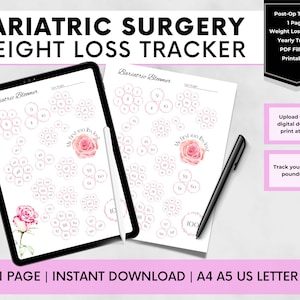 Bariatric 100 lbs lost Tracker, Gastric Bypass Weight Loss Tracker, Gastric Sleeve Weight Loss Tracker, Weight Loss Surgery 100 lbs
