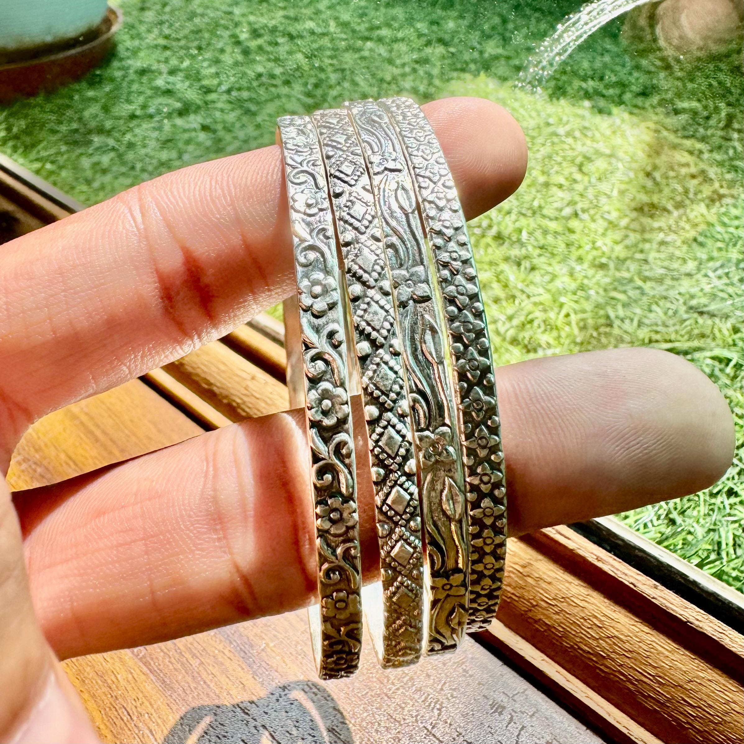 【まとめ／CHTY】FLAT BANGLE by Silver 925 silver-polished-stackable-thin