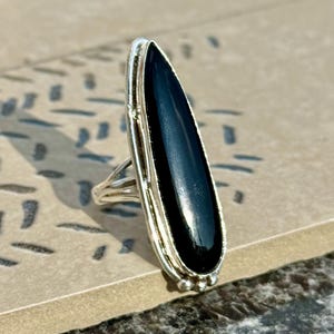 Black Onyx Ring, Handmade Dainty Ring, 925 Sterling Silver Ring, Natural Gemstone, New Style Ring, Women Jewelry, Ring For Her