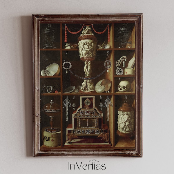 Oddities and Curiosities Vintage Painting | Dark Academia Decor | PRINTABLE | No. 259