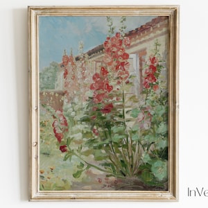 Italian Summer Garden Vintage Painting | Mediterranean Decor | PRINTABLE | No. 470