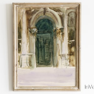 Vintage Venice Painting | Architecture Print | Italy Decor | PRINTABLE | No. 173