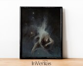 Fallen Star Vintage Mythology Painting | Celestial Decor | PRINTABLE | No. 409