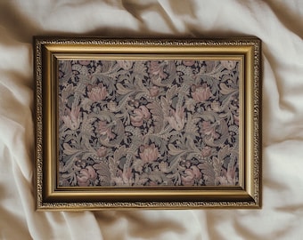 Vintage Muted Textile Wall Art | Antique Floral Tapestry Print | PRINTABLE | No. 46