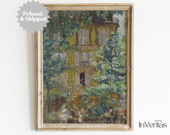 Paris Cityscape Painting | Vintage Bohemian Print | PRINTED AND SHIPPED | No. A078