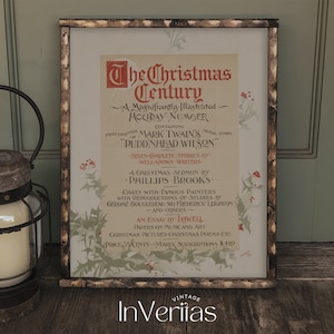 Vintage kersttypografieposter | Feestelijk boerderijdecor | AFDRUKBAAR | Nr. 366
