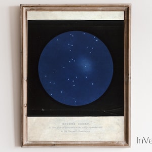 Vintage Star Chart Wall Art / Decoración de la habitación Celestial Dark Academia / IMPRIMIBLE / No. 324