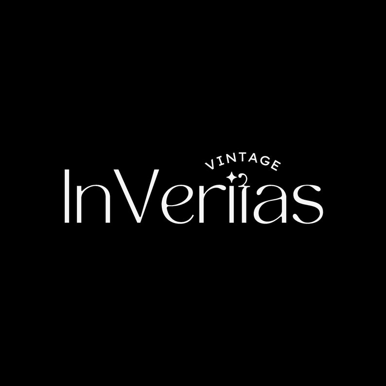 May include: White text logo on a black background. The logo reads "InVeritas" with the word "Vintage" above it.