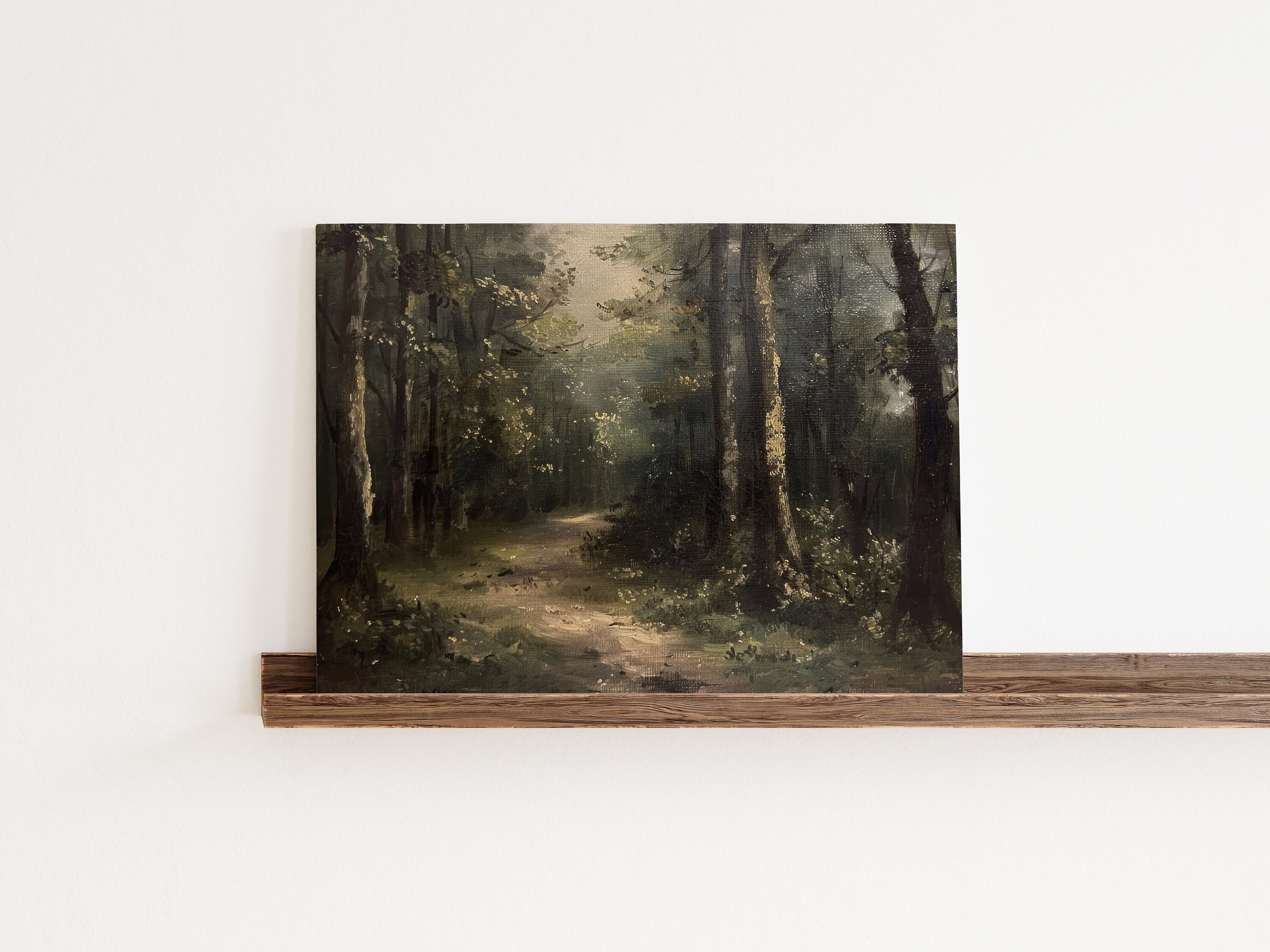 Stimmungsvoller Wald Vintage Gemälde | Cottagecore Dekor | DRUCKBAR | Nr.  639 - Etsy Schweiz, image size:3000x2250