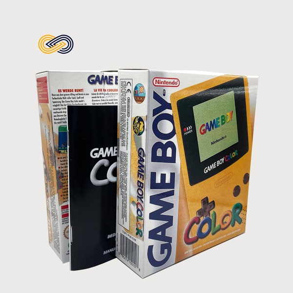 Repro Box Game Boy Color, Édition Jaune GBC, Couleur Game Boy personnalisée