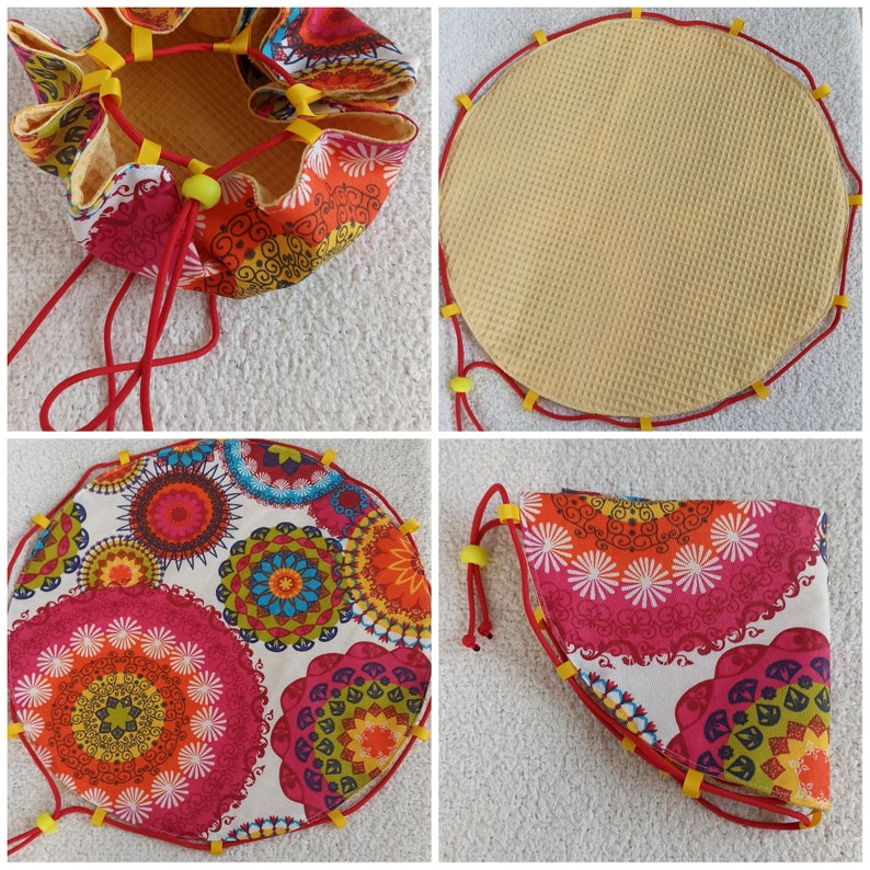 Dry feet bag/mat mandala/vanille