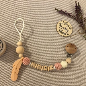 Pacifier chain with desired name