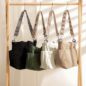 Cord Tasche Crossbody Tasche Lässige Hobo Tasche Einkaufstasche Schultertasche Unisex Reise Crossbody Tasche Alltagstasche, Geschenke für Sie