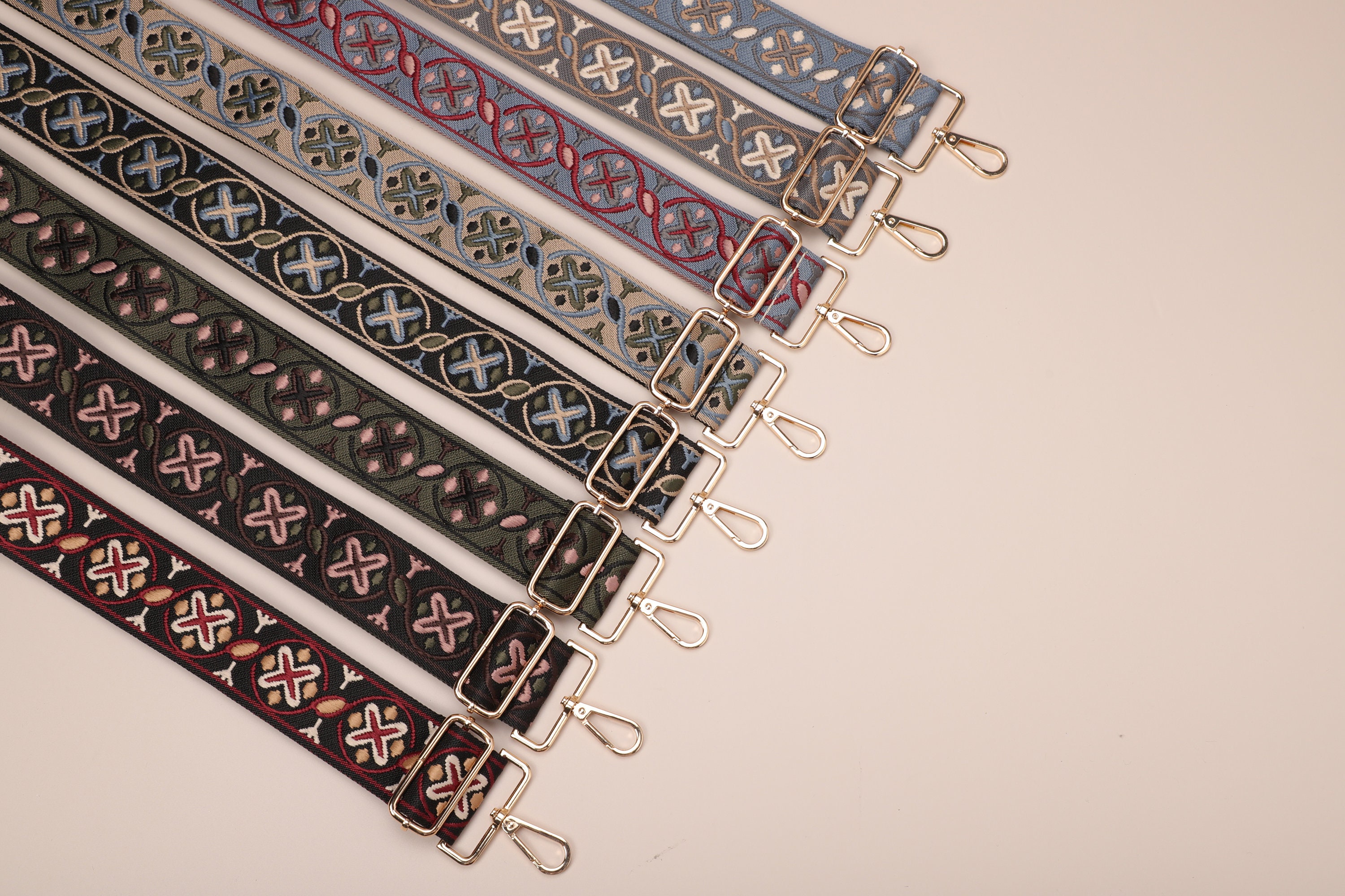 Harding Pattern Strap Patterned Bag Straps, Retro Shoulder Strap, Different Patterns ...