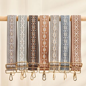 Crossbody Taschengurt - 7 Designs verfügbar, Ersatz Geldbörse Gurt, Ersatz Taschengurte für Frauen, Geburtstagsgeschenke, weicher Schultergurt