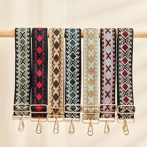 Crossbody Taschengurt - 7 Designs verfügbar, Ersatz Geldbörse Gurt, Ersatz Taschengurte für Frauen, Geburtstagsgeschenke, weicher Schultergurt