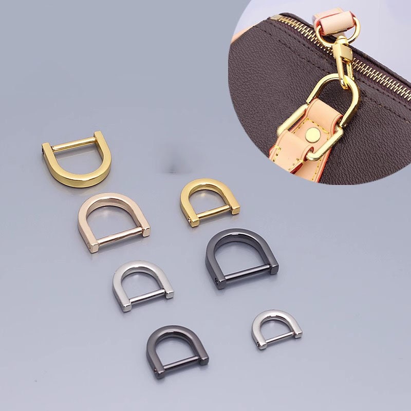 Authentic Louis Vuitton Gold D Ring 5/8” With Leather For Bag Strap  Replacement