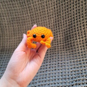 Crab, Mini Crochet Stuffed Animal/ Plushie, Handmade toy, Keychain
