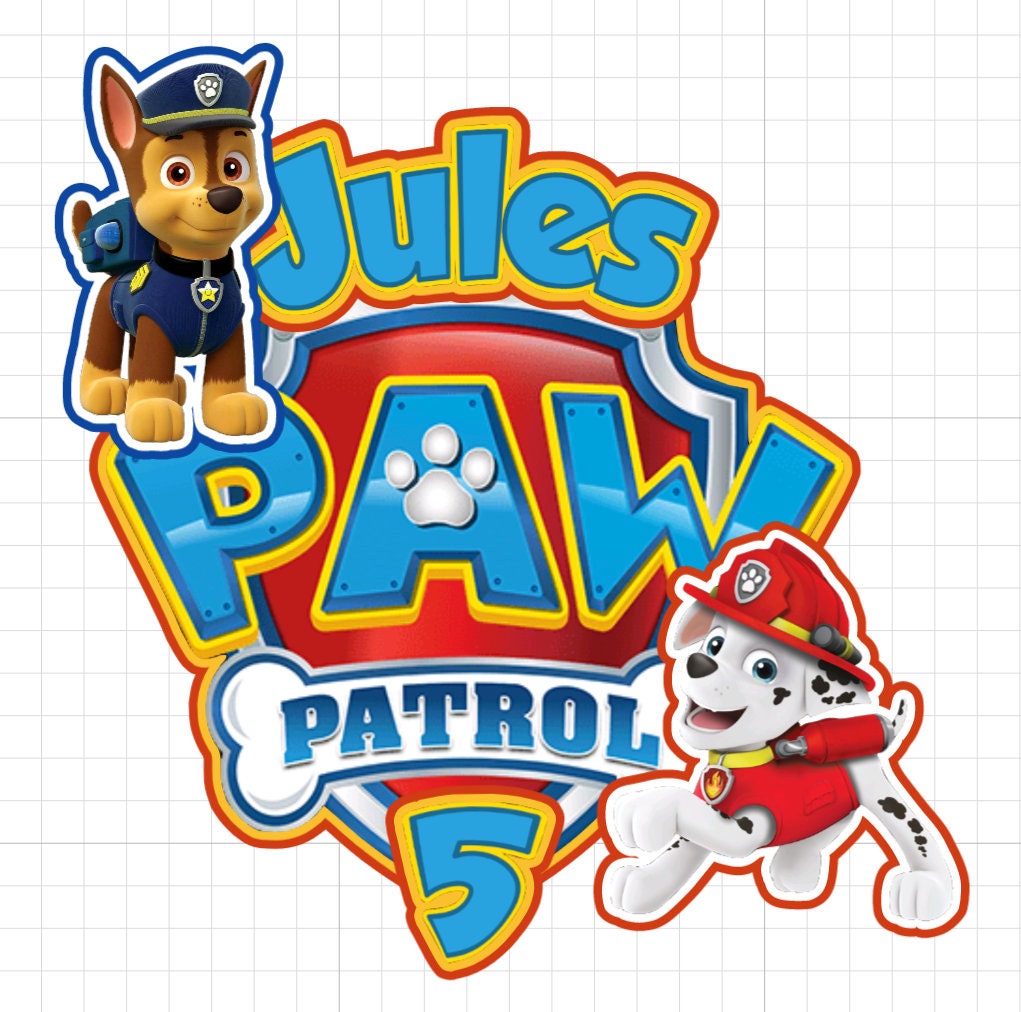 Paw Patrol Cake Topper / Pat Patrouille Cake Decoration Etsy Ireland