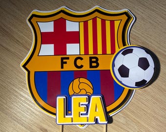 Topper cake FCB Football Club Barcelona / FCB barça football cake decoration