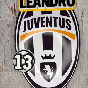 FCJ Football Club Juventus cake topper/ FCJ Juventus decoración de pastel de fútbol