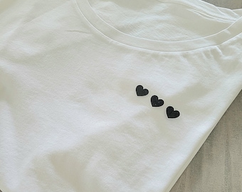 Aufbügler "Herzchen" zum selbst aufbügeln auf Shirts, Taschen etc.