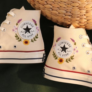 embroidered converse flowers