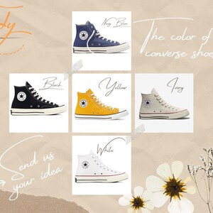 yellow converse, white converse, blue converse, black converse, begie converse