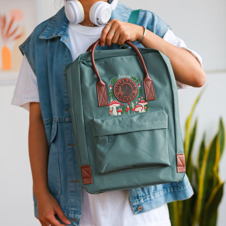 floral embroidered backpack
