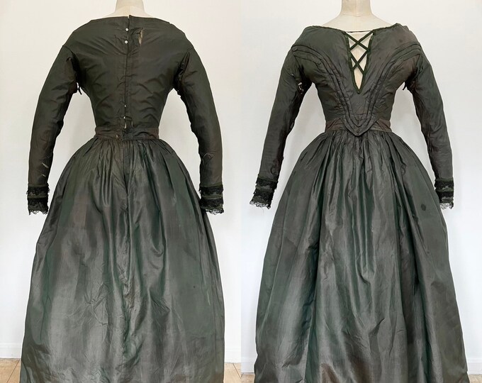 Antique Victorian Dress 1840s - Etsy