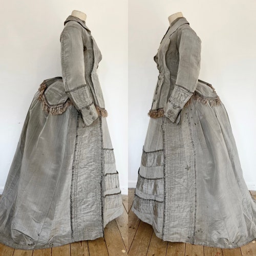 Antique Victorian dress bustle 1870s